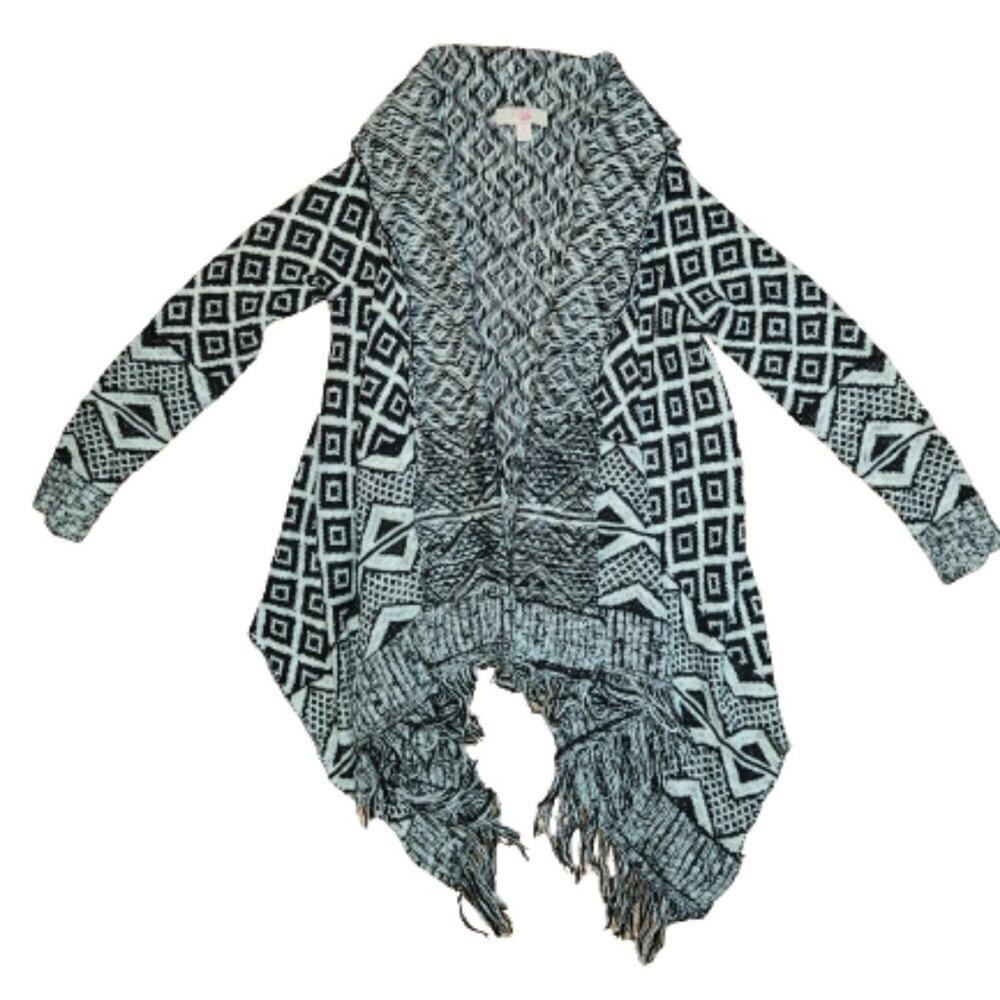 GB Girls Knit Aztec Print Cardigan || Girls Medium EUC